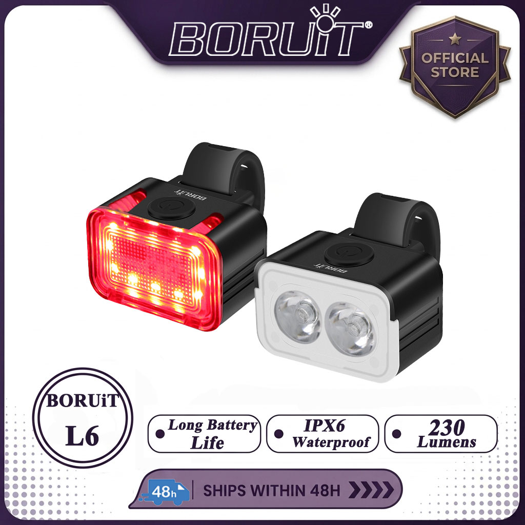 BORUiT BK12 ไฟจักรยาน LED 700L - Outdoor Lighting Black บทวิจารณ์และราคา