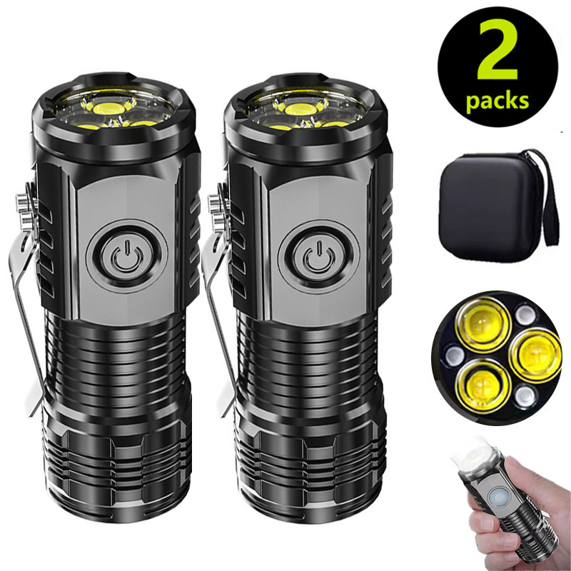 ไฟฉายมินิ 3LED พร้อมคลิปหนีบปา - Outdoor Lighting Black บทวิจารณ์และราคา
