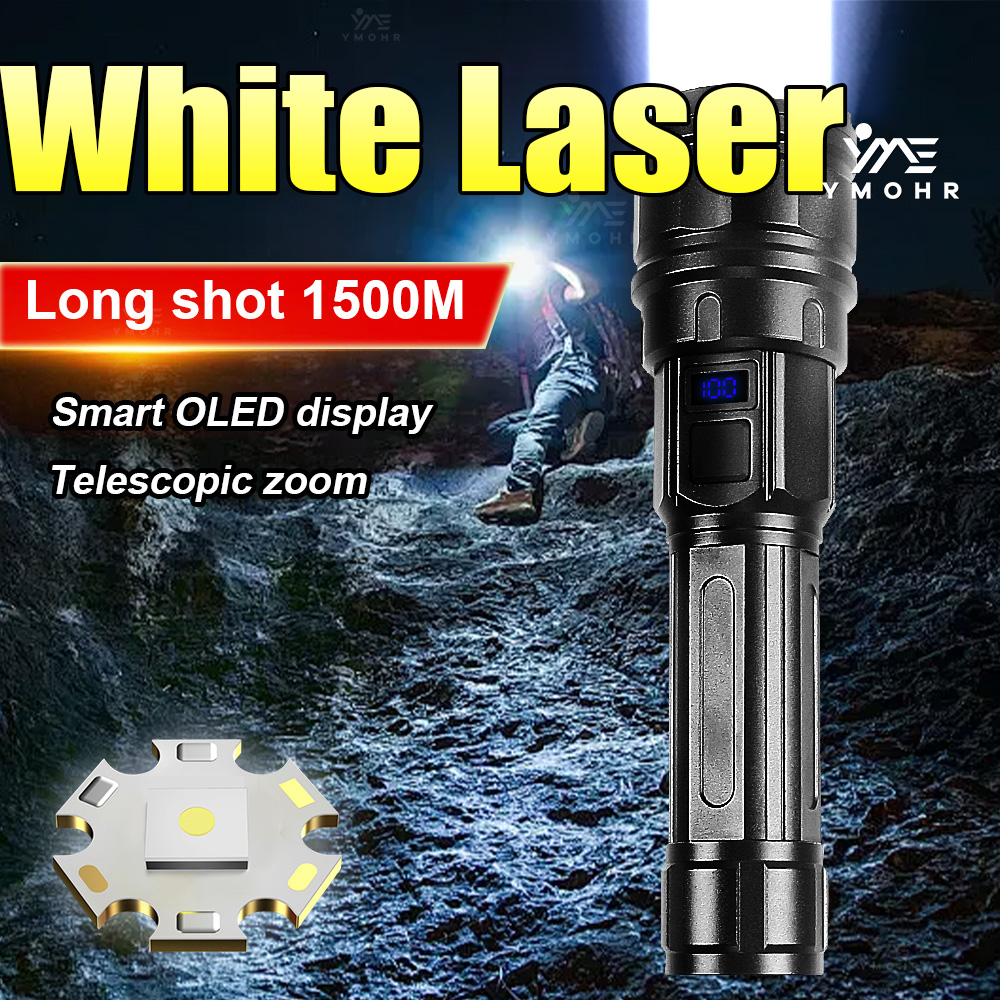ไฟฉายเลเซอร์สีขาวกำลังสูงแบบชา - Outdoor Lighting Black บทวิจารณ์และราคา